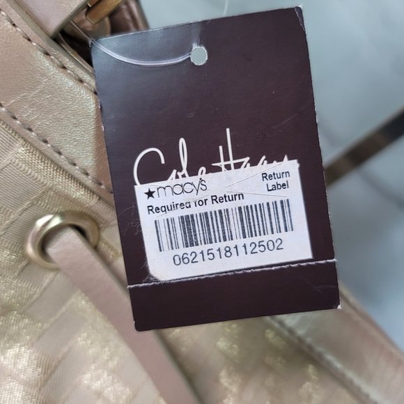 NWT Cole Haan Drawstring Shoulder Soft Gold Bag - Picture 13 of 13
